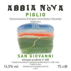 2020 Piglio DOCG Superiore, San Giovanni (single vineyard red)