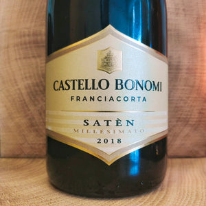 2018 Brut, Saten, Castello Bonomi, Franciacorta DOCG, Lombardy
